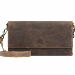 Discount Greenburry Vintage Clutch Geldbörse RFID Schutz Leder 20 cm brown