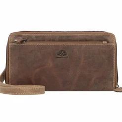 Greenburry Abendtaschen & Clutches<Vintage Clutch Geldbörse RFID Schutz Leder 21 cm brown