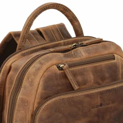 Discount Greenburry Vintage Daypack Leder 43 cm Laptopfach brown