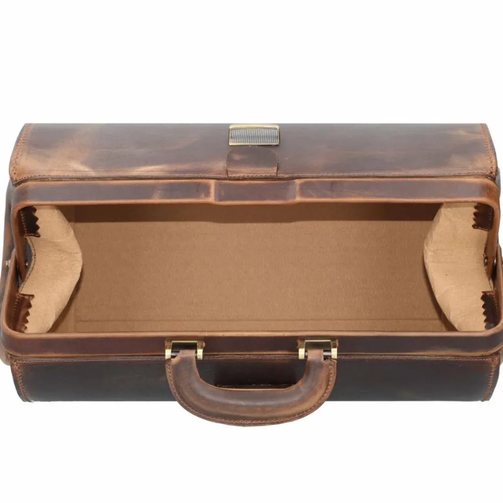 New Greenburry Vintage Doktorkoffer Leder 41 cm teak-brown