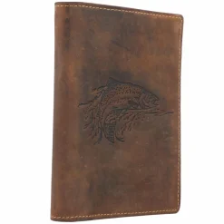 Greenburry Ausweisetuis<Vintage Dokumenten Etui Leder 12 cm forelle