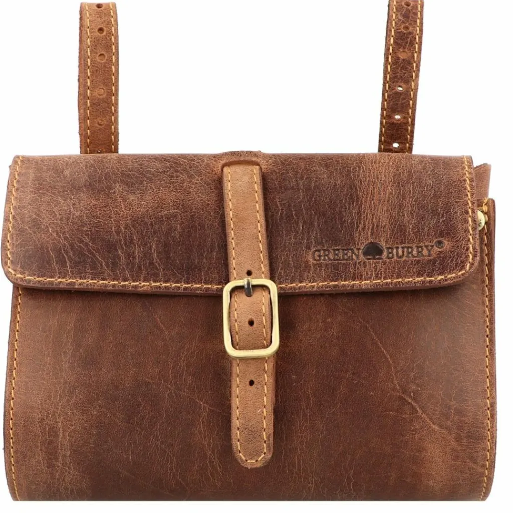 Greenburry Fahrradtaschen<Vintage Fahrradtasche XL Leder 20 cm brown
