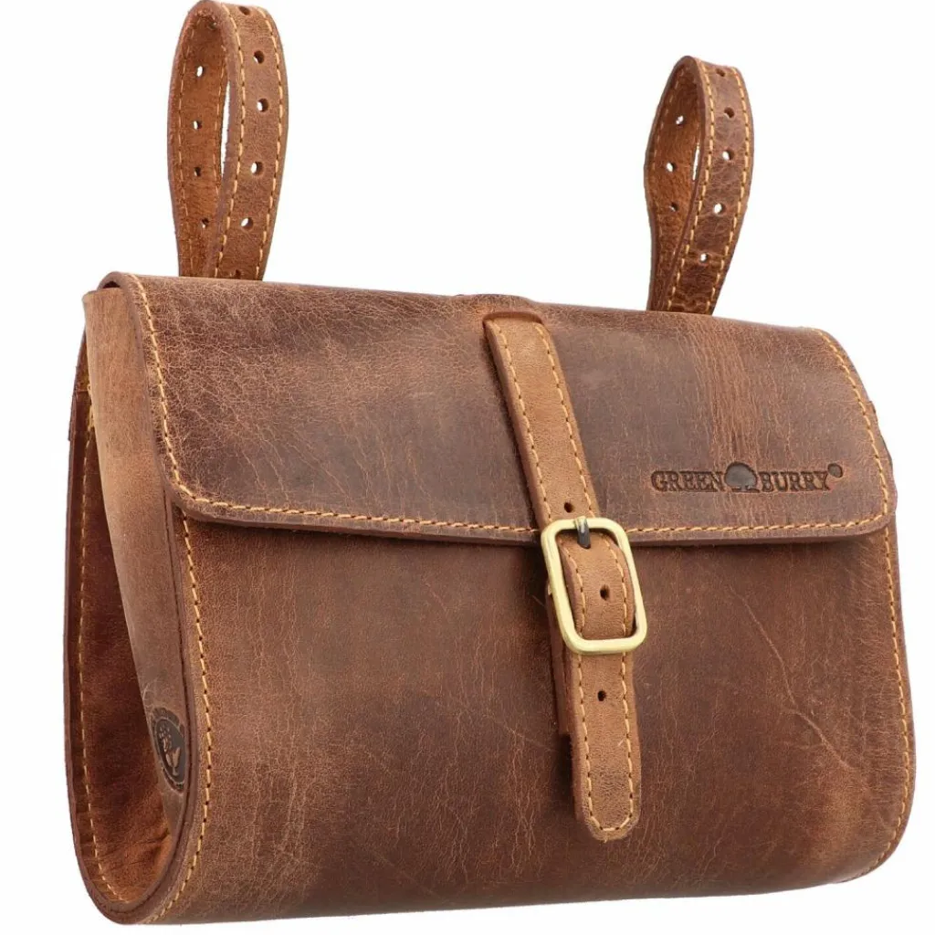Greenburry Fahrradtaschen<Vintage Fahrradtasche XL Leder 20 cm brown