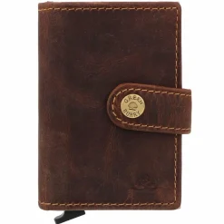 Greenburry Herrengeldbörsen Querformat<Vintage Geldbörse RFID Schutz Leder 7.5 cm brown
