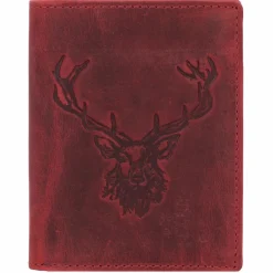 Best Greenburry Vintage Geldbörse Hirsch Leder 9,5 cm rusty red