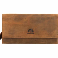 Greenburry Damengeldbörsen Querformat<Vintage Geldbörse Leder 18 cm brown