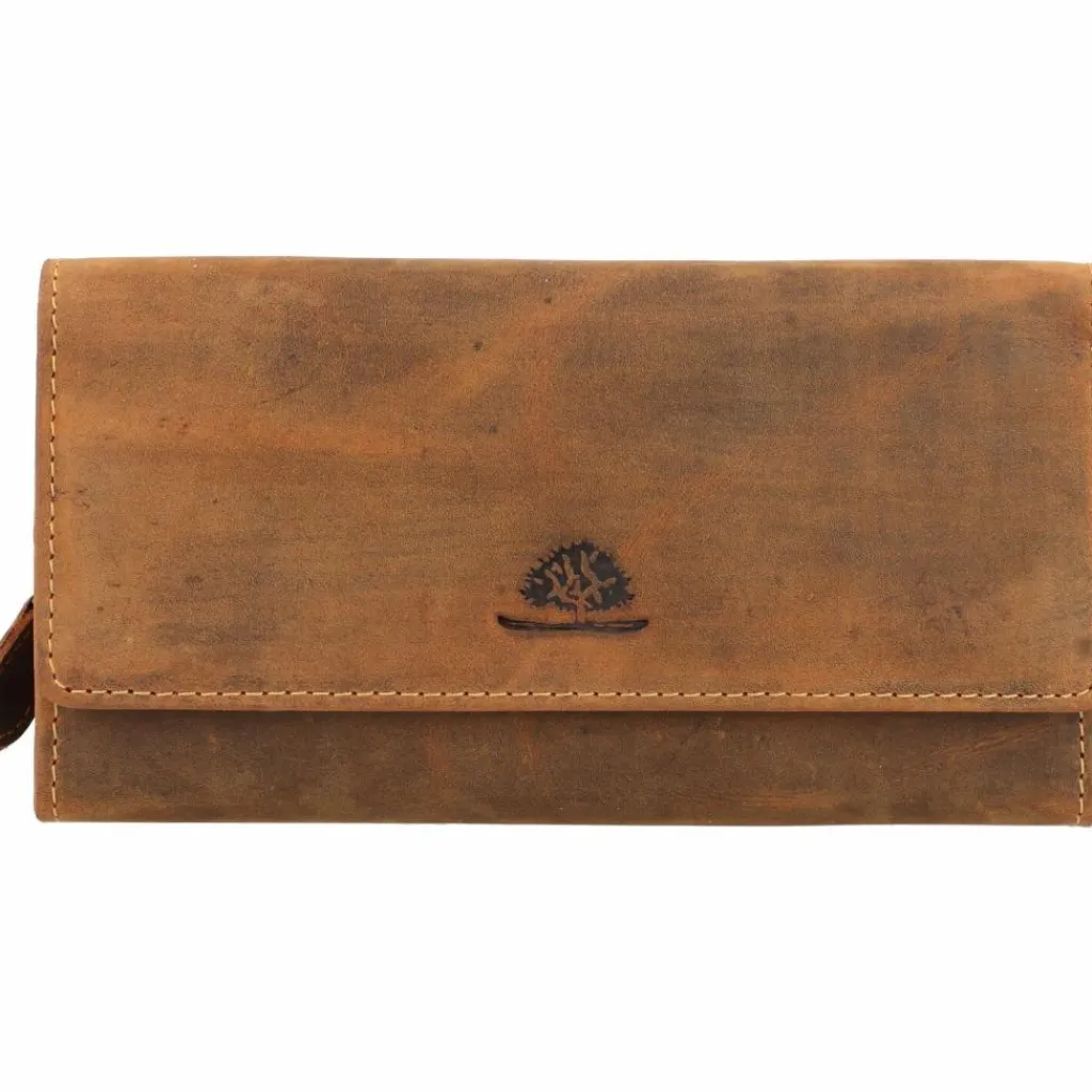 Greenburry Damengeldbörsen Querformat<Vintage Geldbörse Leder 18 cm brown