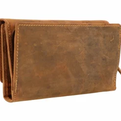 Greenburry Damengeldbörsen Querformat<Vintage Geldbörse Leder 18 cm brown