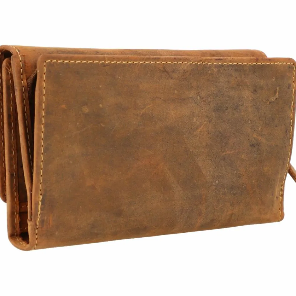 Greenburry Damengeldbörsen Querformat<Vintage Geldbörse Leder 18 cm brown