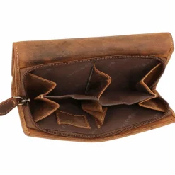 Greenburry Damengeldbörsen Querformat<Vintage Geldbörse Leder 18 cm brown