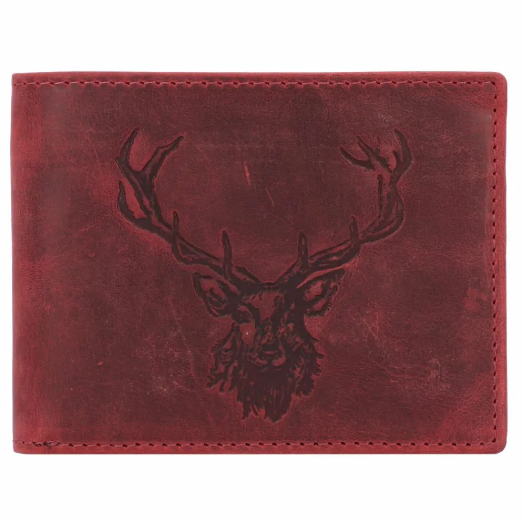 Sale Greenburry Vintage Geldbörse Leder 13 cm rusty red