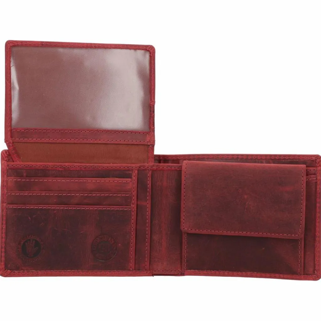 Sale Greenburry Vintage Geldbörse Leder 13 cm rusty red