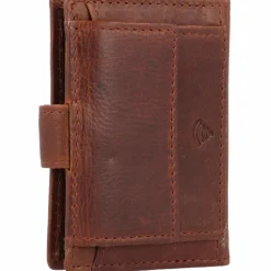 Greenburry Herrengeldbörsen Hochformat|Damengeldbörsen Hochformat<Vintage Geldbörse RFID Leder 7 cm cognac