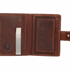 Greenburry Herrengeldbörsen Hochformat|Damengeldbörsen Hochformat<Vintage Geldbörse RFID Leder 7 cm cognac