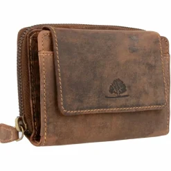 Greenburry Herrengeldbörsen Querformat|Damengeldbörsen Querformat<Vintage Geldbörse Leder 13,5 cm antikbraun