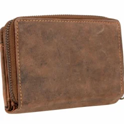Greenburry Herrengeldbörsen Querformat|Damengeldbörsen Querformat<Vintage Geldbörse Leder 13,5 cm antikbraun