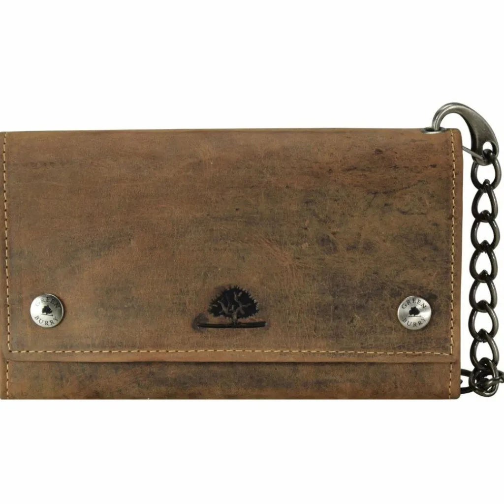Greenburry Vintage Geldbörse I Leder 17 cm braun