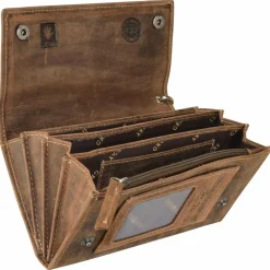 Greenburry Vintage Geldbörse I Leder 17 cm braun