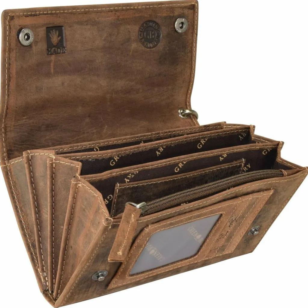 Greenburry Vintage Geldbörse I Leder 17 cm braun