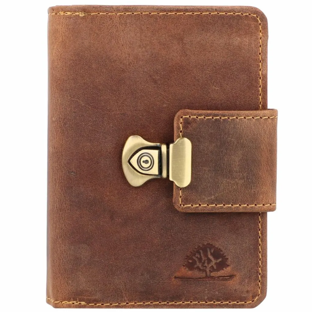 Greenburry Damengeldbörsen Hochformat<Vintage Geldbörse Leder 12,5 cm brown