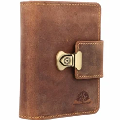 Greenburry Damengeldbörsen Hochformat<Vintage Geldbörse Leder 12,5 cm brown