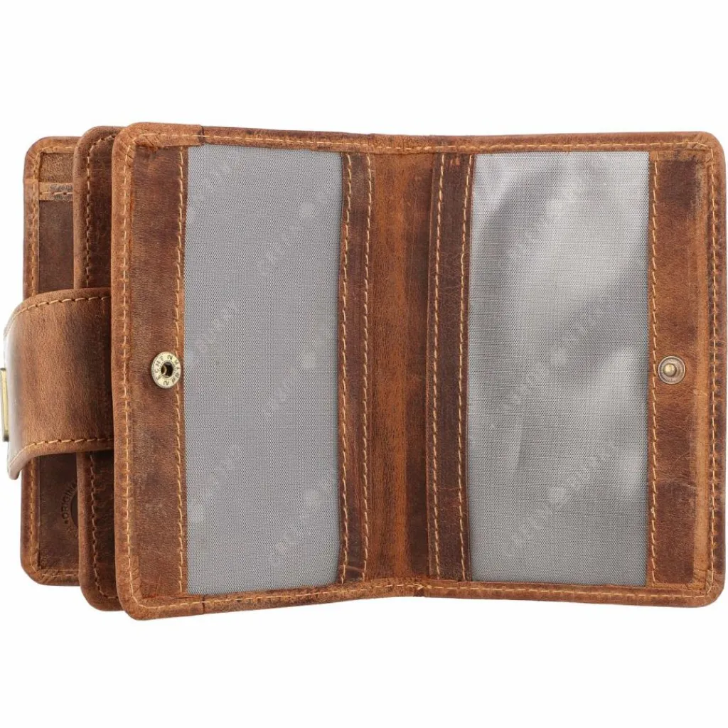 Greenburry Damengeldbörsen Hochformat<Vintage Geldbörse Leder 12,5 cm brown
