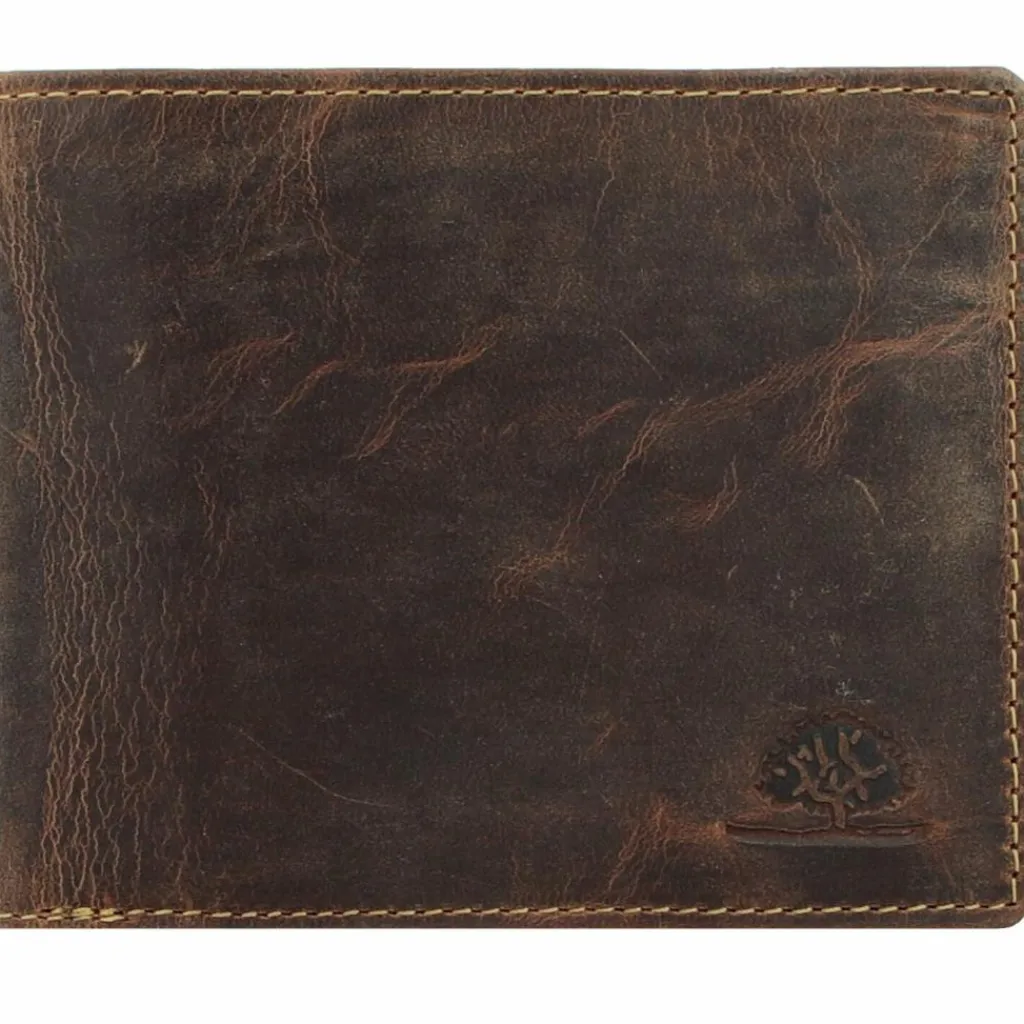 Discount Greenburry Vintage Geldbörse RFID Leder 12,5 cm braun