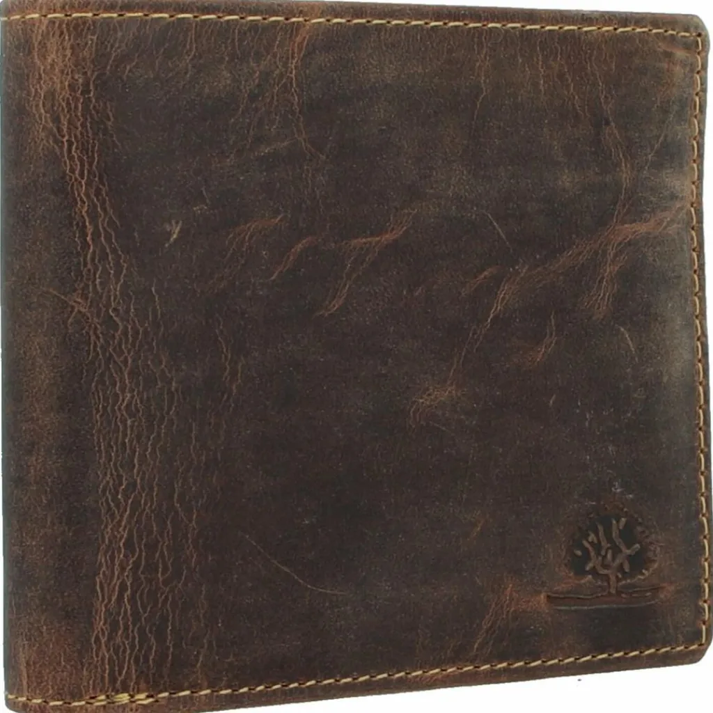 Discount Greenburry Vintage Geldbörse RFID Leder 12,5 cm braun