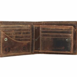 Discount Greenburry Vintage Geldbörse RFID Leder 12,5 cm braun