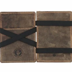Greenburry Herrengeldbörsen Querformat<Vintage Geldbörse Leder 7.5 cm brown