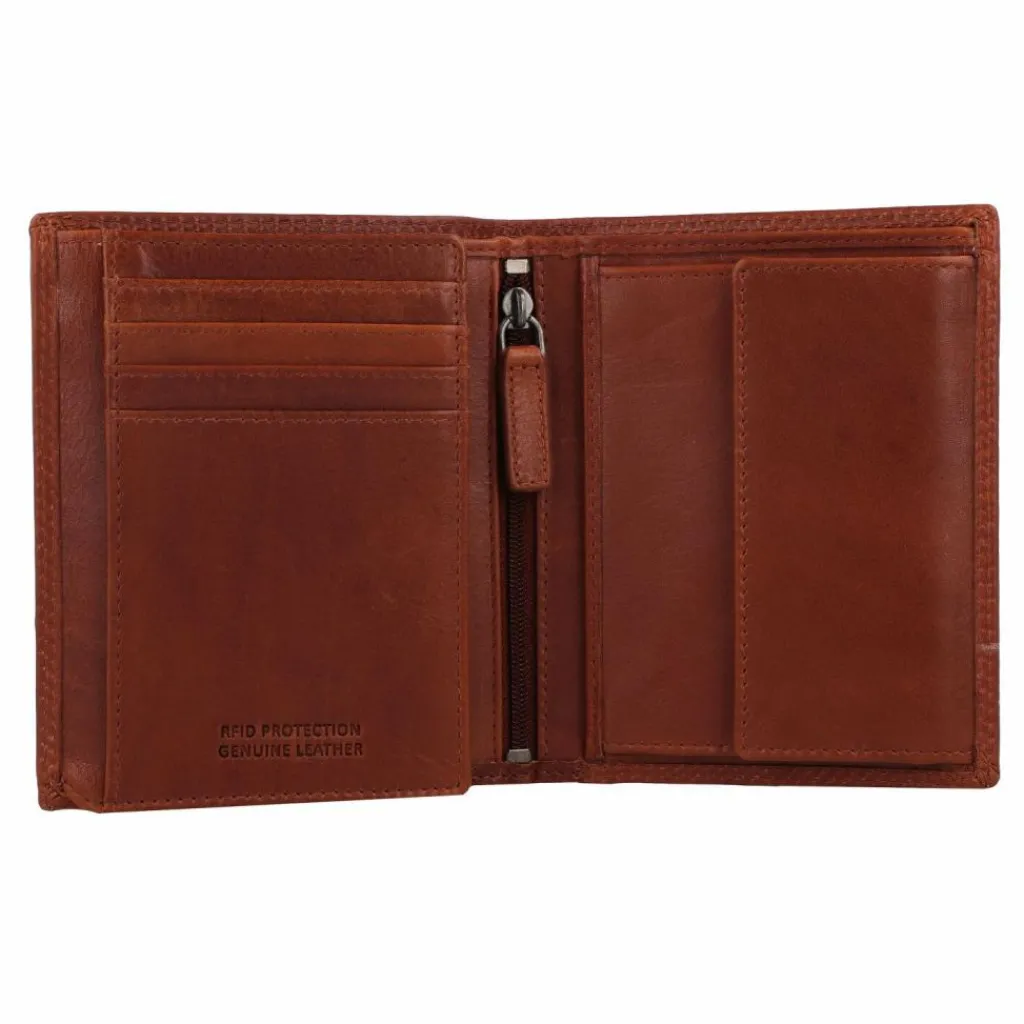 Clearance Greenburry Vintage Geldbörse RFID Schutz Leder 10.5 cm natur