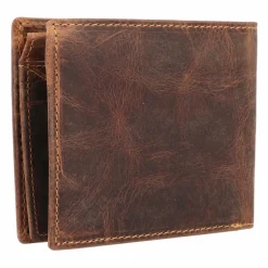 Herren Greenburry Vintage Geldbörse mit Fisch-Prägung Leder 12 cm