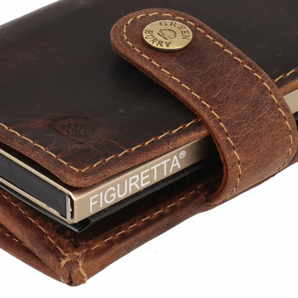 Herren Greenburry Vintage Geldbörse RFID Schutz Leder 7.5 cm