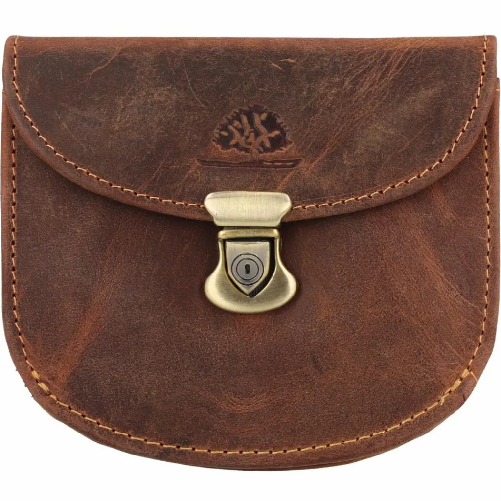 Greenburry Herrengeldbörsen Querformat<Vintage Geldbörse Leder 11,5 cm braun