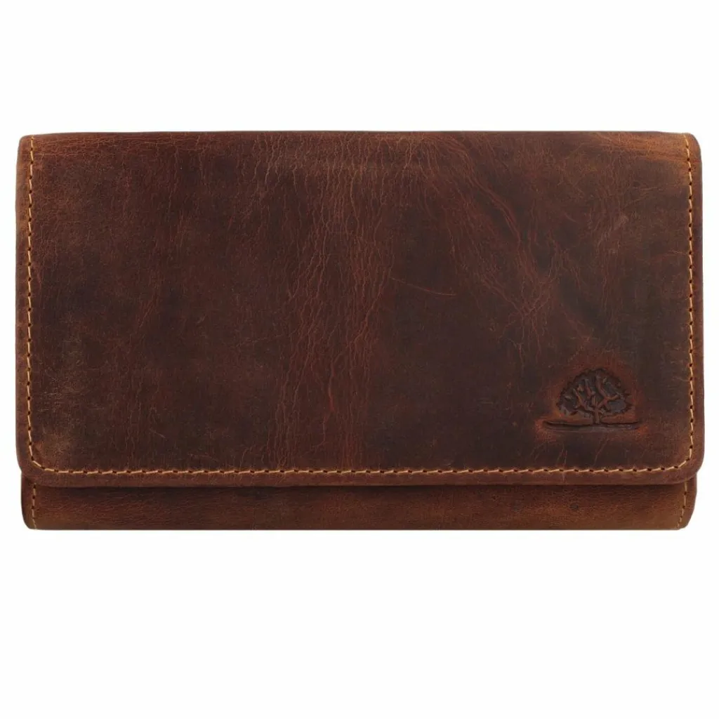 Greenburry Damengeldbörsen Querformat<Vintage Geldbörse Leder 17 cm brown