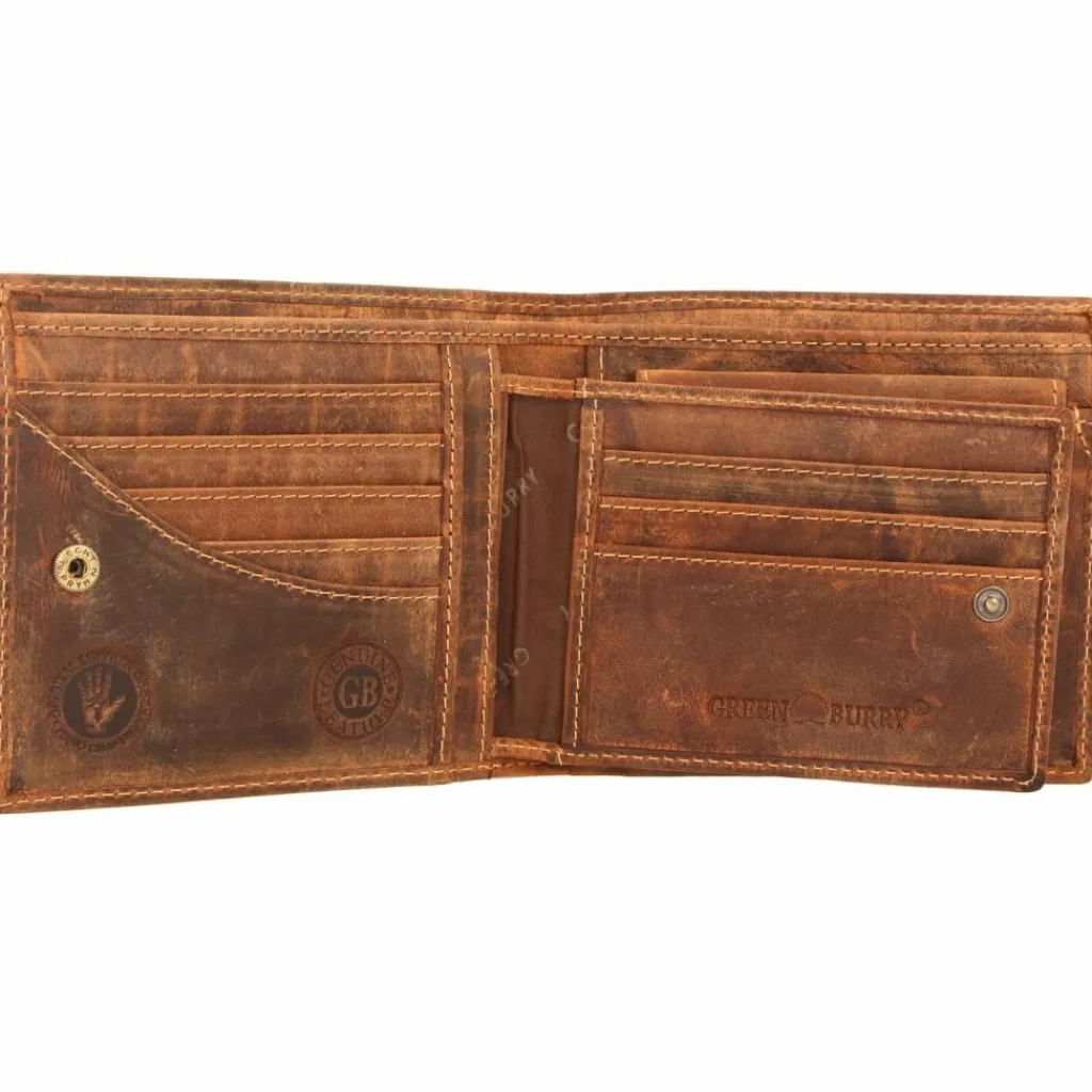 Online Greenburry Vintage Geldbörse Leder 12 cm braun