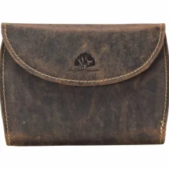 Hot Greenburry Vintage Geldbörse Leder 13,5 cm braun