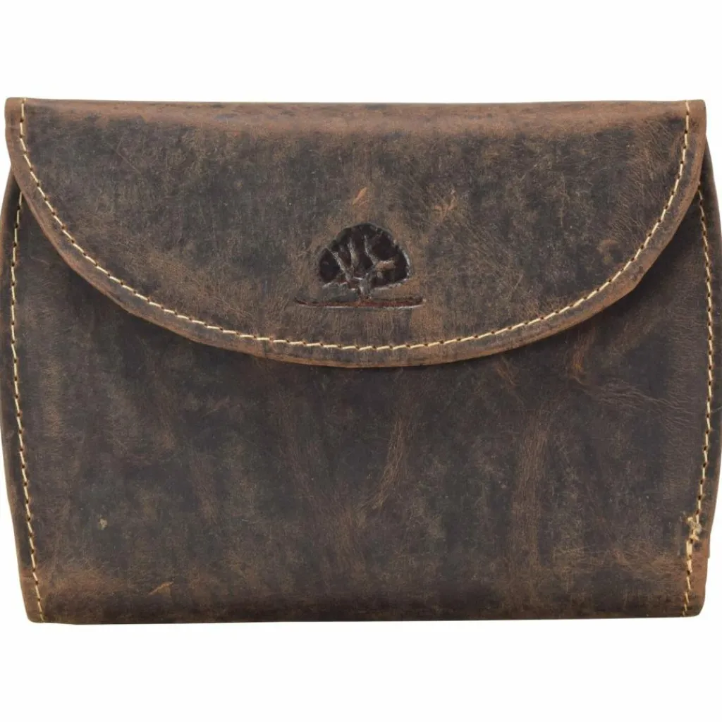 Hot Greenburry Vintage Geldbörse Leder 13,5 cm braun