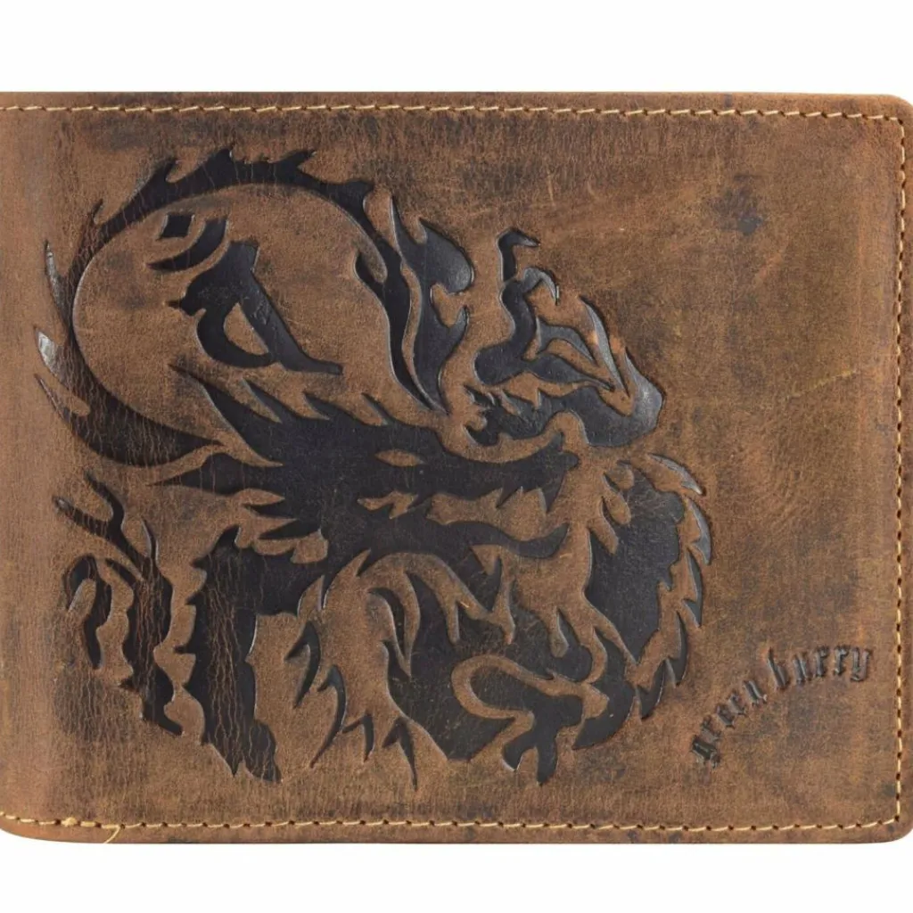 Discount Greenburry Vintage Geldbörse Leder 12,5 cm braun