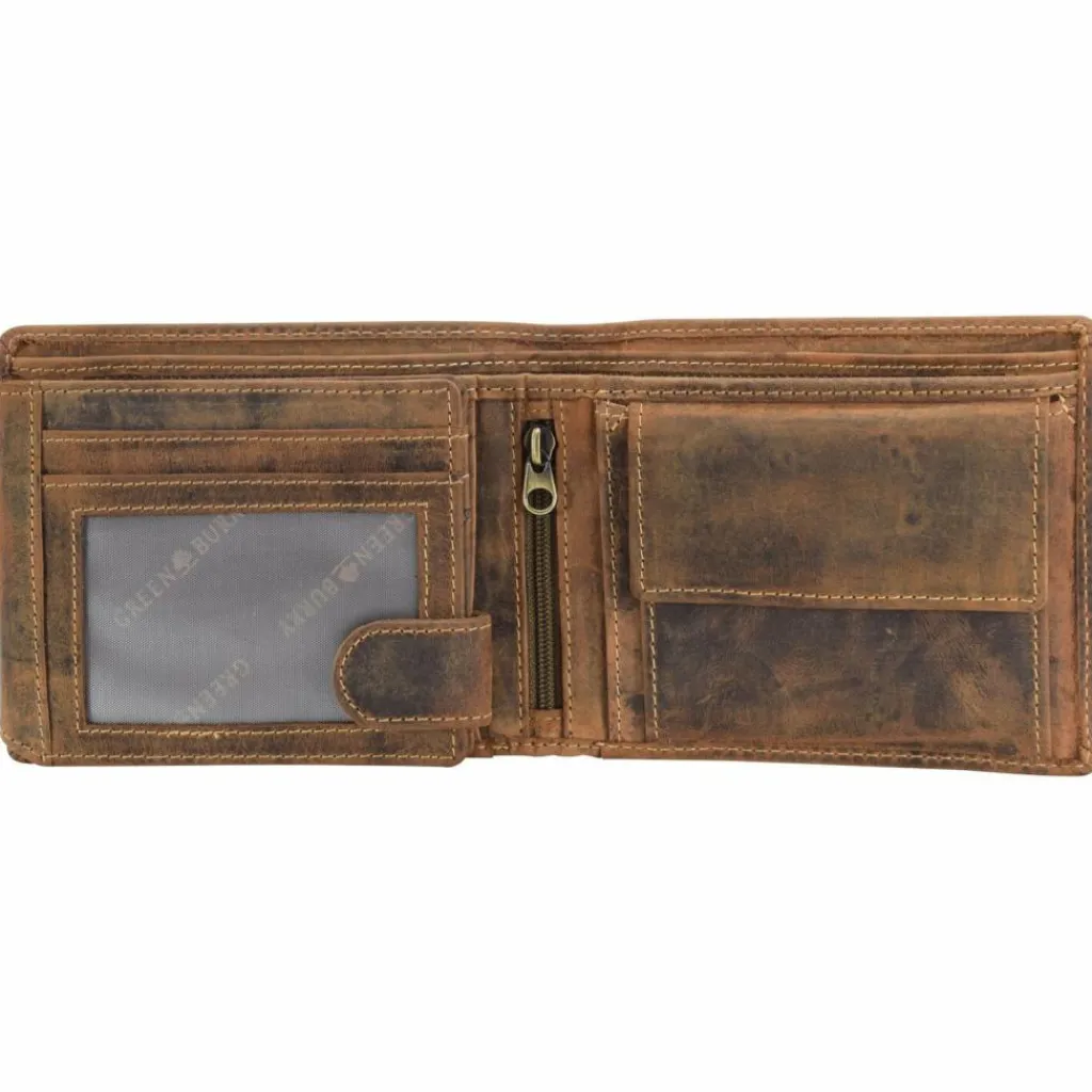 Discount Greenburry Vintage Geldbörse Leder 12,5 cm braun