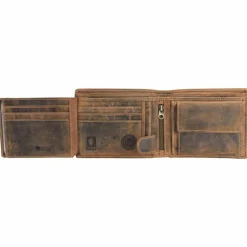 Discount Greenburry Vintage Geldbörse Leder 12,5 cm braun