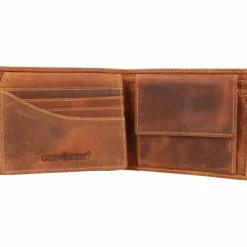 Herren Greenburry Vintage Geldbörse Leder 12 cm
