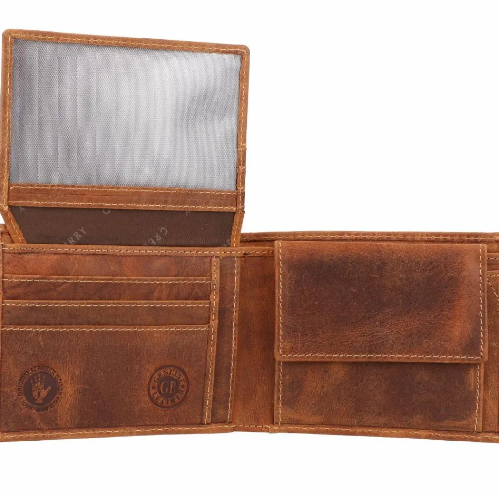 Herren Greenburry Vintage Geldbörse Leder 12 cm