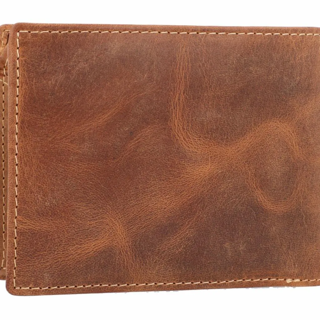 Greenburry Herrengeldbörsen Querformat<Vintage Geldbörse Leder 12 cm wolf