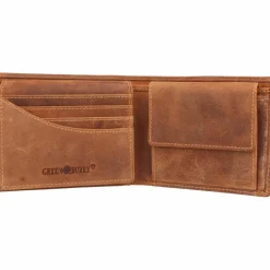 Greenburry Herrengeldbörsen Querformat<Vintage Geldbörse Leder 12 cm wolf