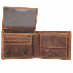Herren Greenburry Vintage Geldbörse RFID Schutz Leder 12 cm