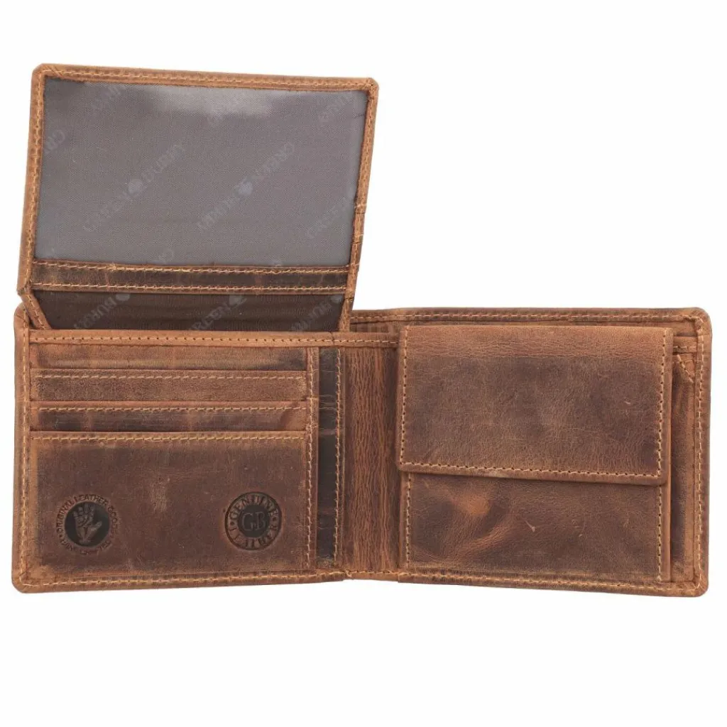 Herren Greenburry Vintage Geldbörse RFID Schutz Leder 12 cm