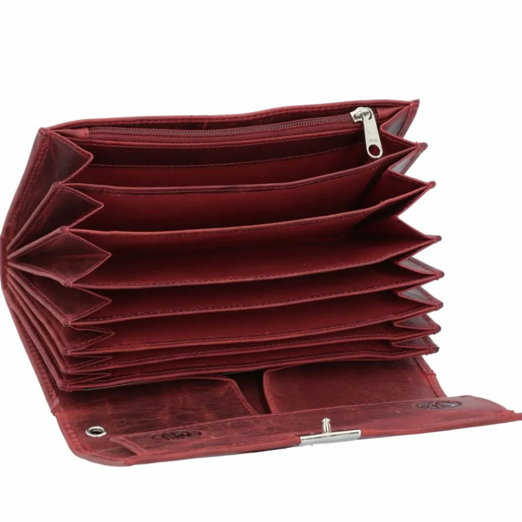 Greenburry Damengeldbörsen Querformat<Vintage Geldbörse Leder 17.5 cm rusty red