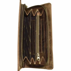 Greenburry Herrengeldbörsen Querformat<Vintage Geldbörse Leder 18 cm brown