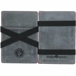 Greenburry Herrengeldbörsen Querformat<Vintage Geldbörse Leder 7.5 cm steel blue